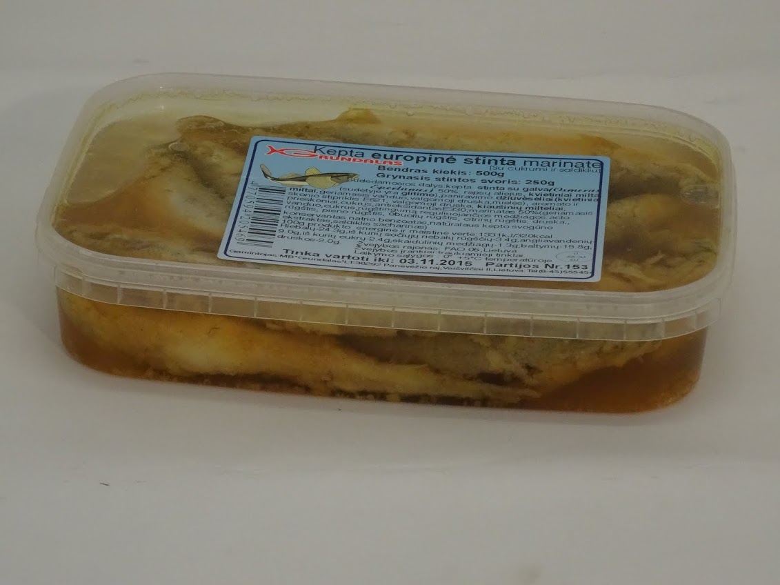 Kepta Europinė Stinta Marinate 500g